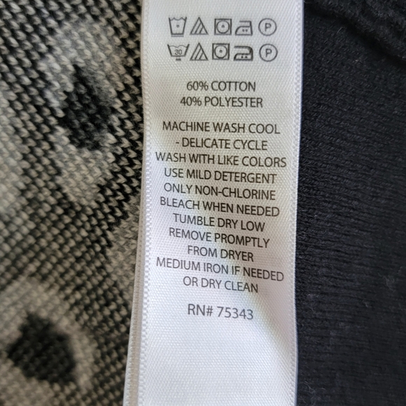 Rachel Zoe Black and Gray Leopard Print Blazer, Cotton Blend, Size L - Picture 5 of 8